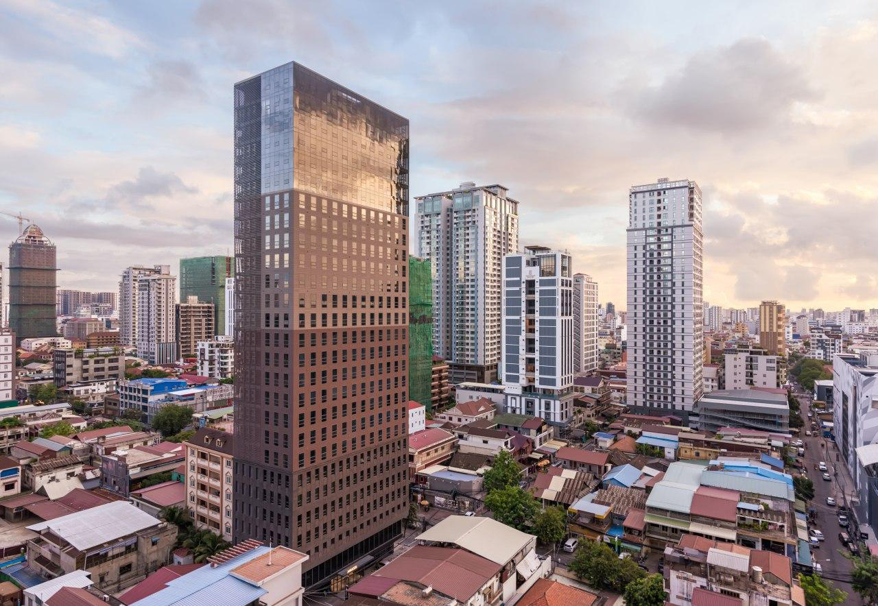 Amass Central Tower, location of Mitsubishi Electric Cambodia Representative Office in Phnom Penh